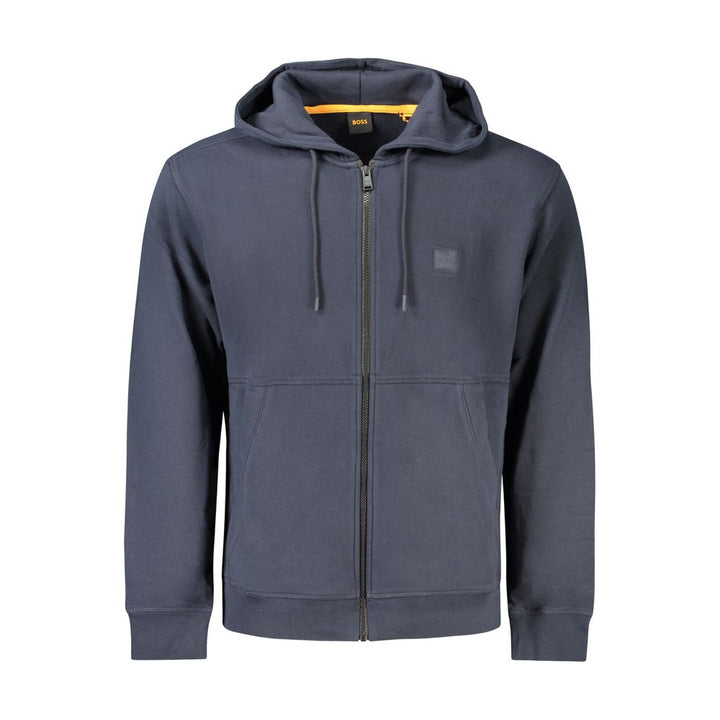 Hugo Boss Blue Cotton Men's Sweatshirt