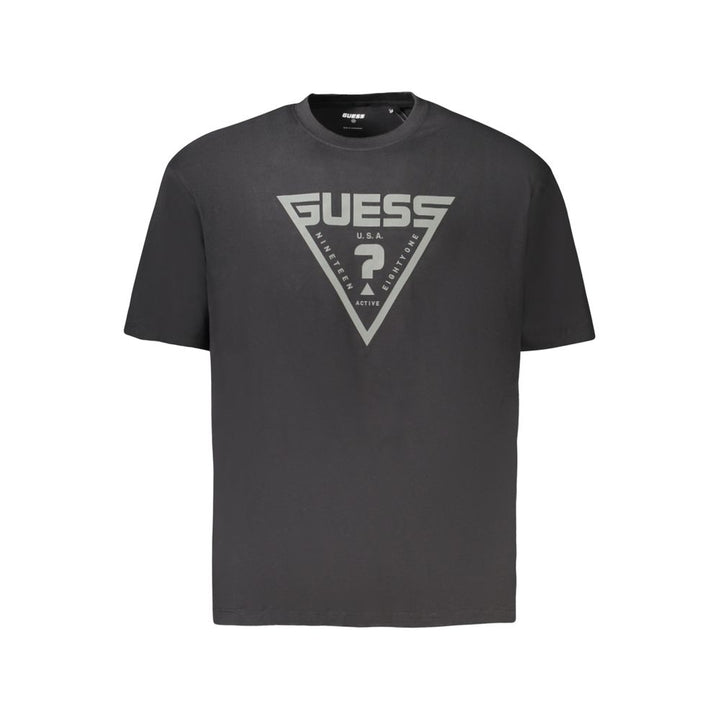 Guess Jeans Black Cotton Men's T-Shirt