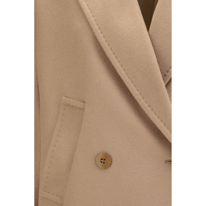 Max Mara Beige Wool Oves Aries Coat