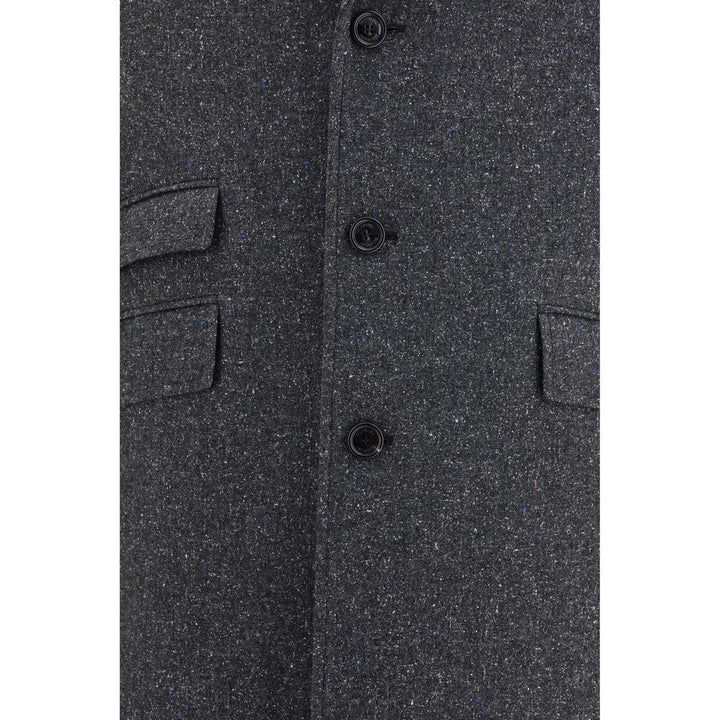 Valentino Garavani Gray Wool Oves Aries Coat