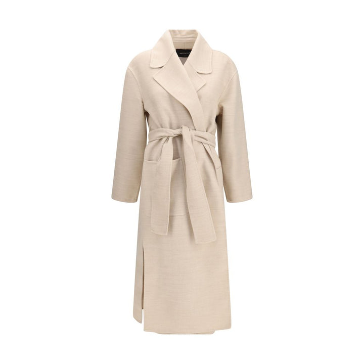 Fabiana Filippi Beige Wool Oves Aries Coat