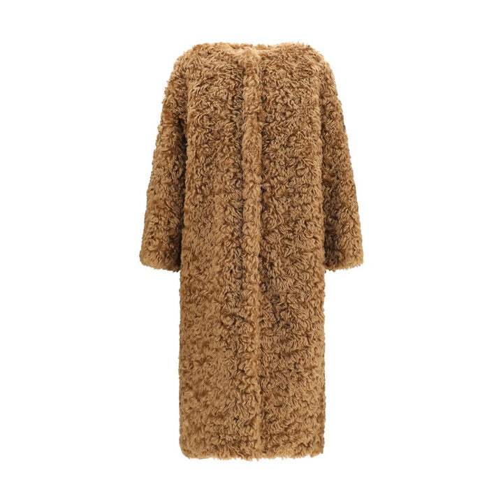 Kristina Ti Brown Polyester Coat
