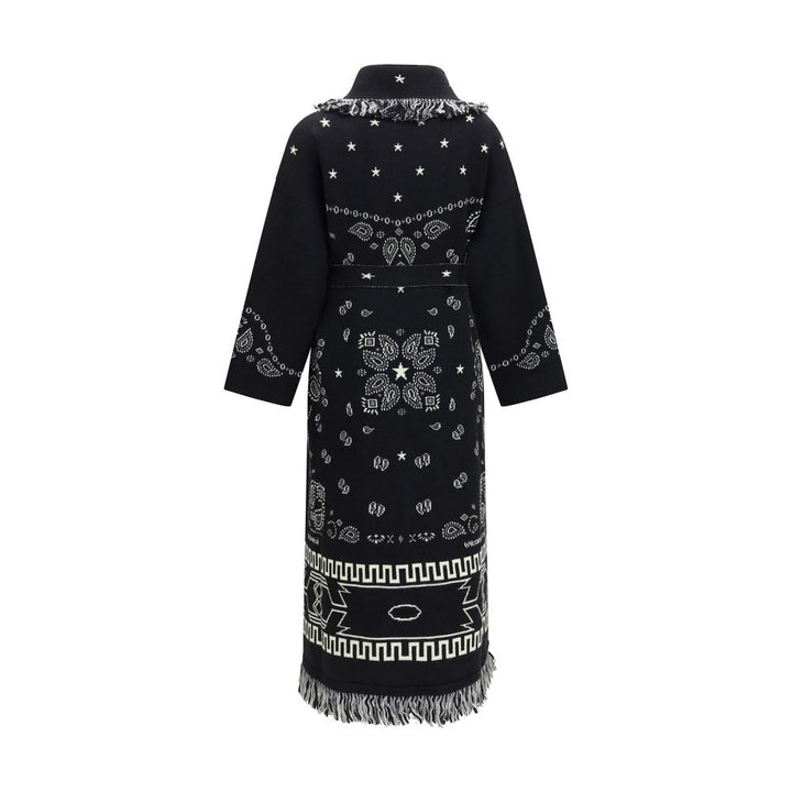 Alanui Black Wool Oves Aries Coat