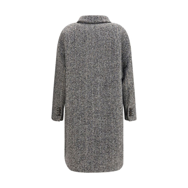 Brunello Cucinelli Gray Wool Oves Aries Coat