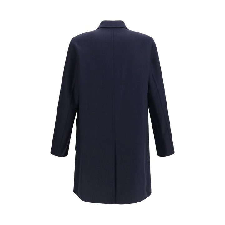Etro Blue Wool Oves Aries Coat