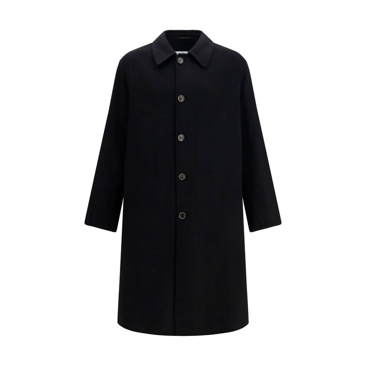 MM6 Black Wool Oves Aries Coat