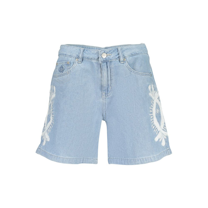 Desigual Light Blue Cotton Women's Short