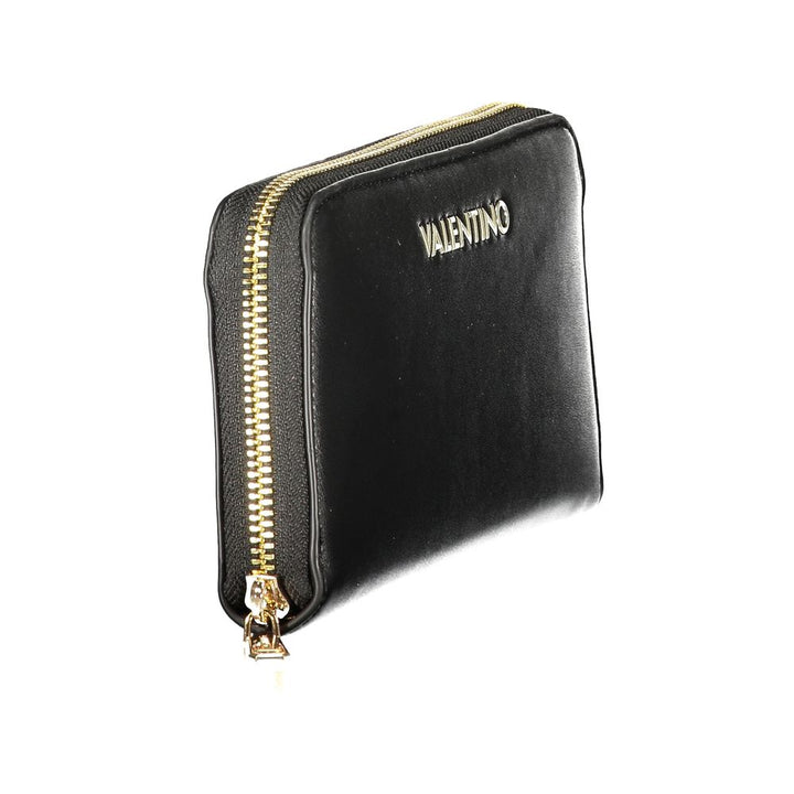Mario Valentino Black Polyurethane Women's Wallet
