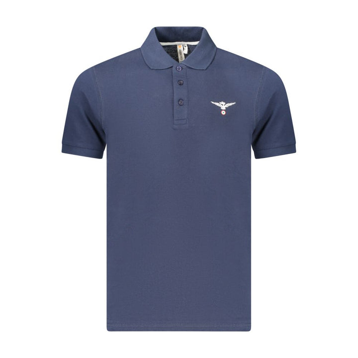 Accademia Militare Blue Cotton Polo Shirt