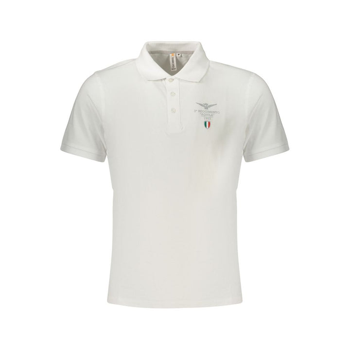 Accademia Militare White Cotton Polo Shirt