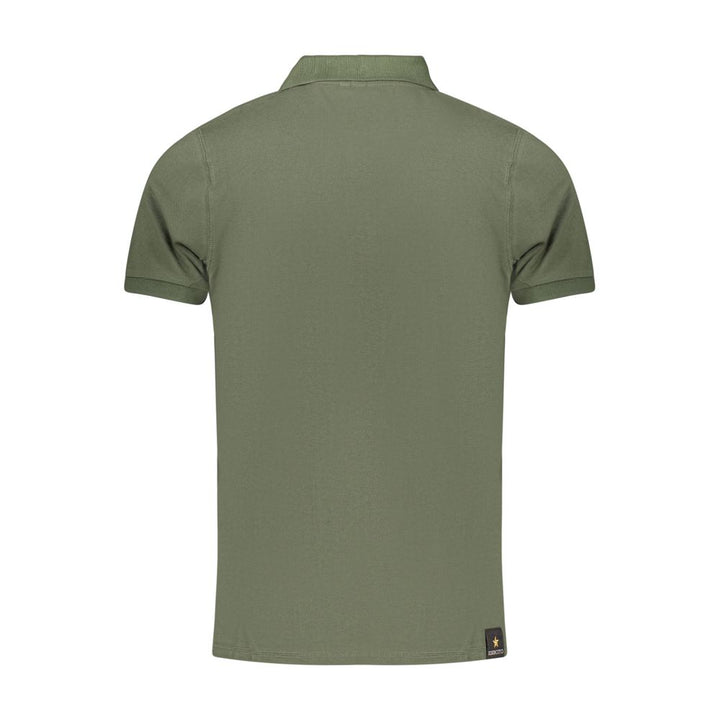 Accademia Militare Green Cotton Polo Shirt