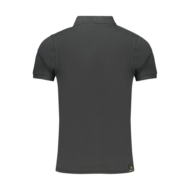 Accademia Militare Black Cotton Polo Shirt