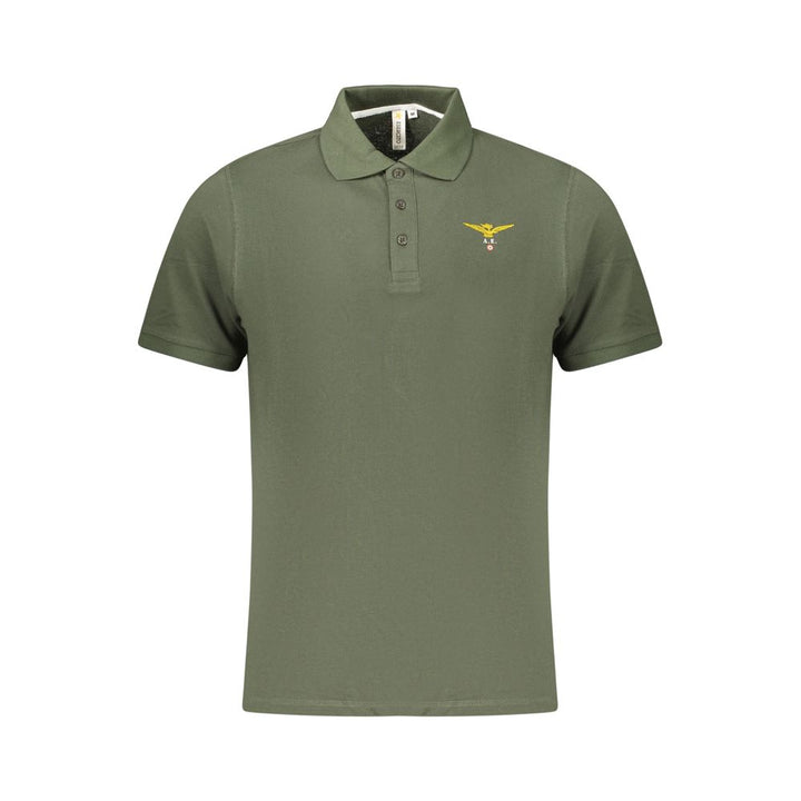 Accademia Militare Green Cotton Polo Shirt