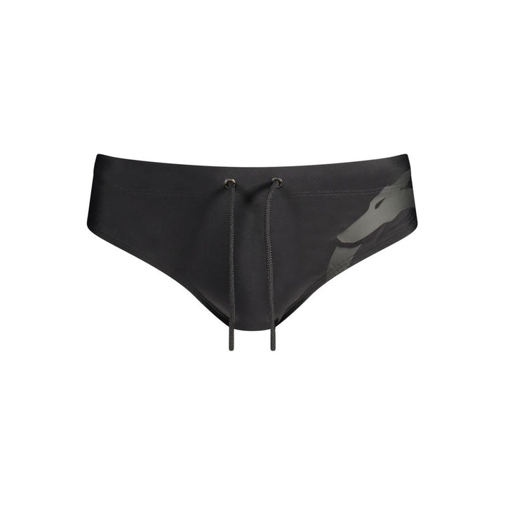 Trussardi Black Elastane Swim Briefs