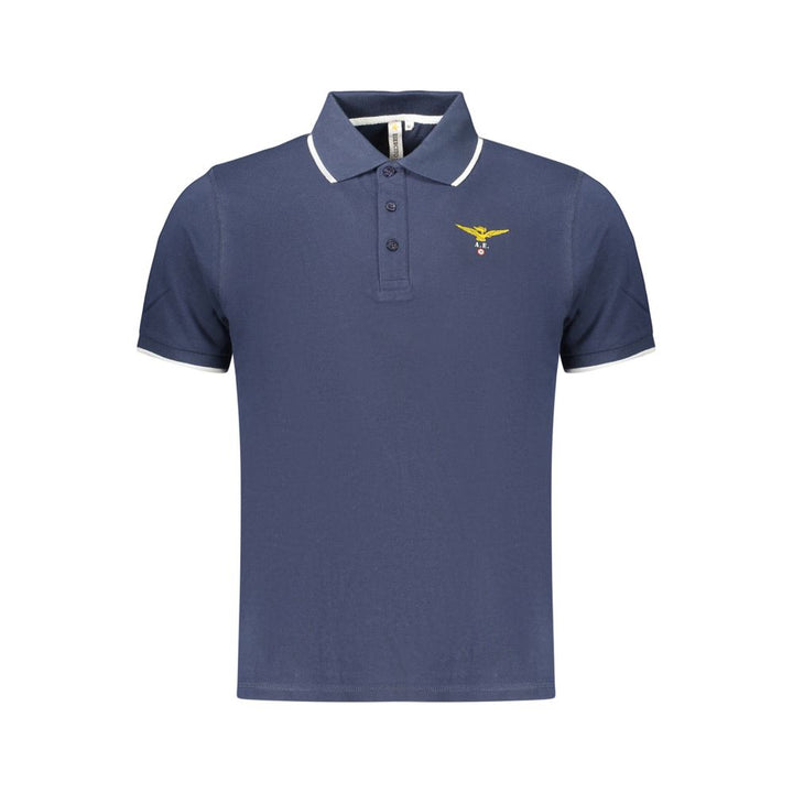 Accademia Militare Blue Cotton Polo Shirt