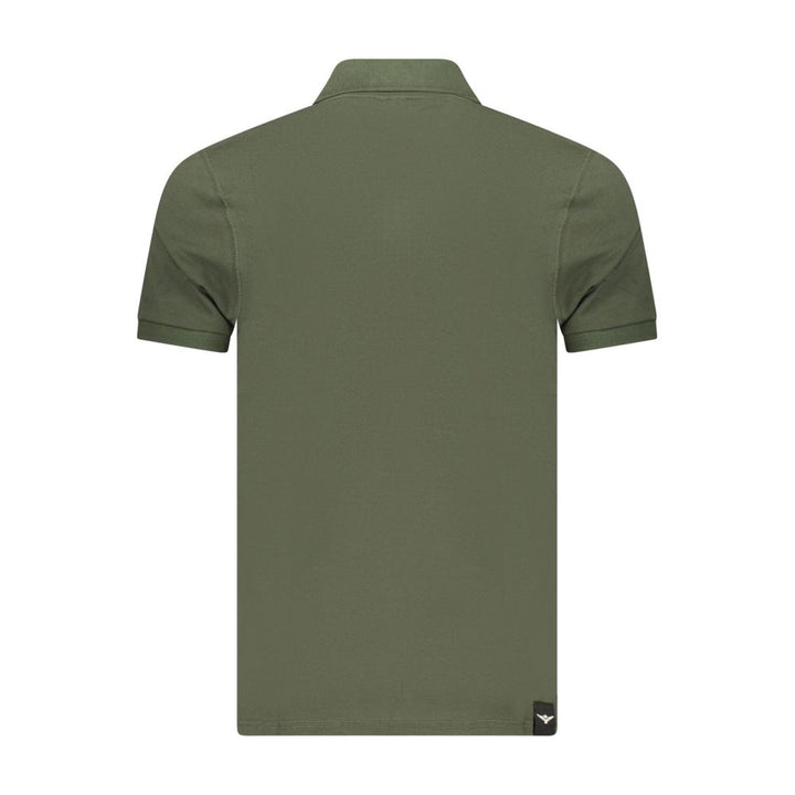 Accademia Militare Green Cotton Polo Shirt