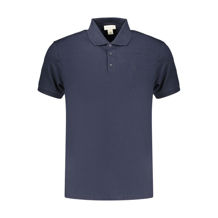 Calvin Klein Blue Cotton Men's Polo Shirt