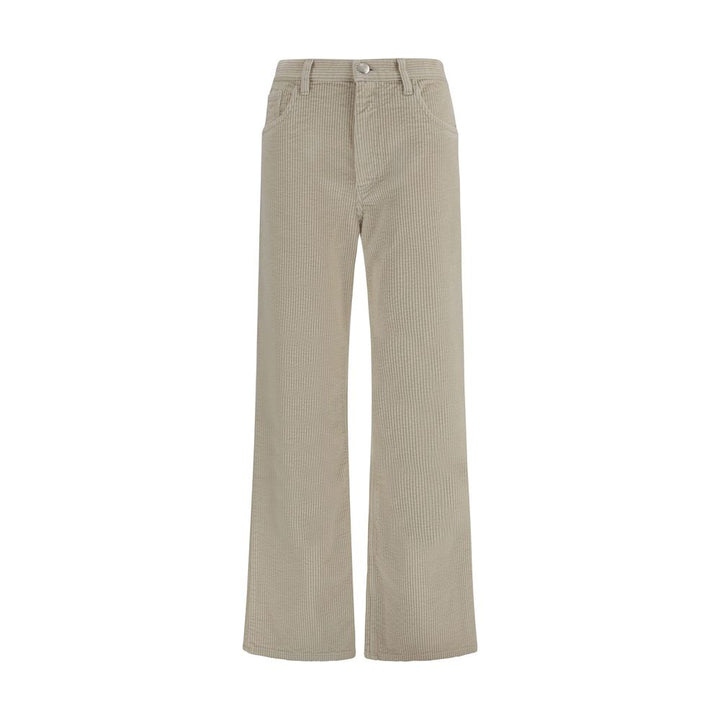 Marni Beige Cotton Flared Pants