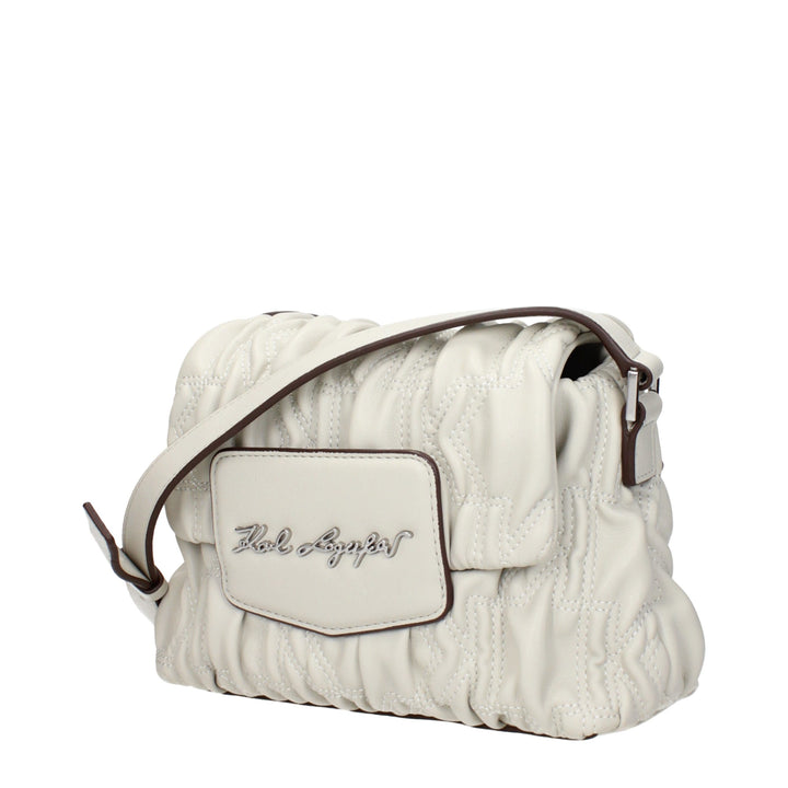 Karl Lagerfeld Gray Polyester Crossbody Bag