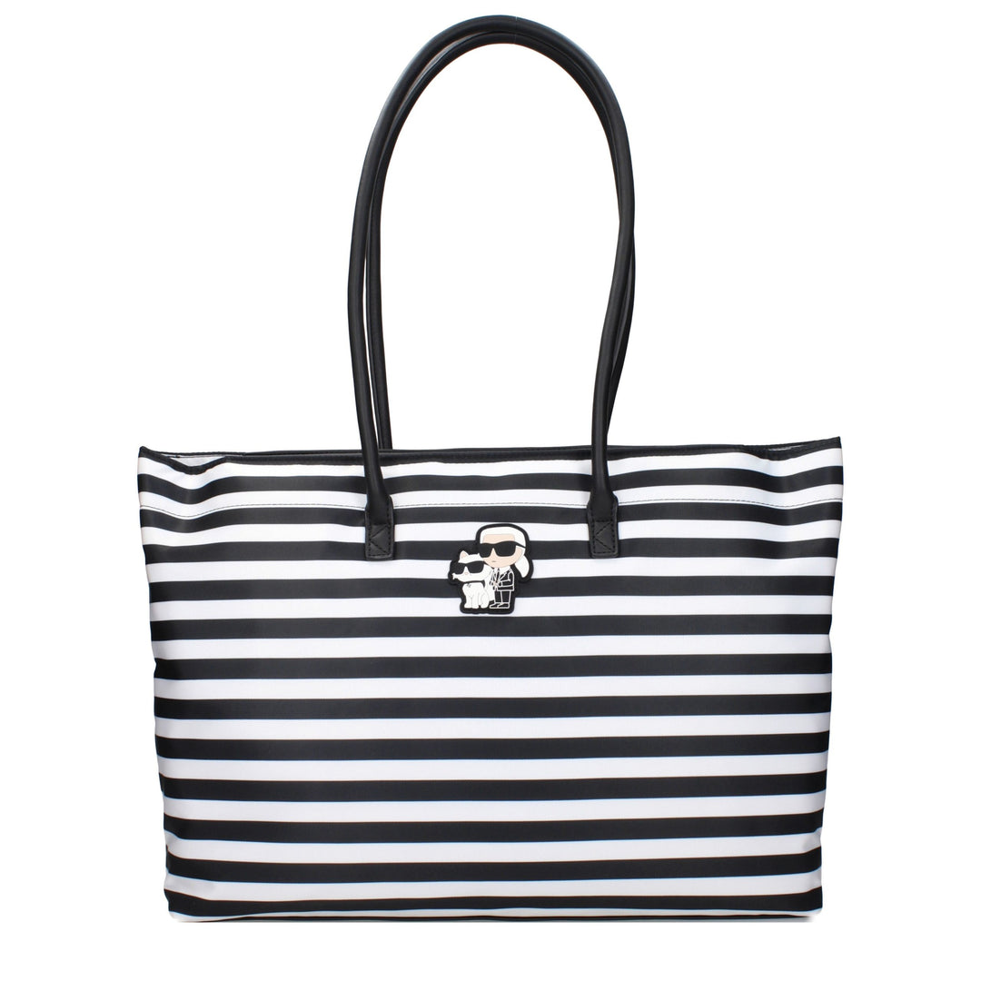 Karl Lagerfeld Black Fabric Shoulder Bag
