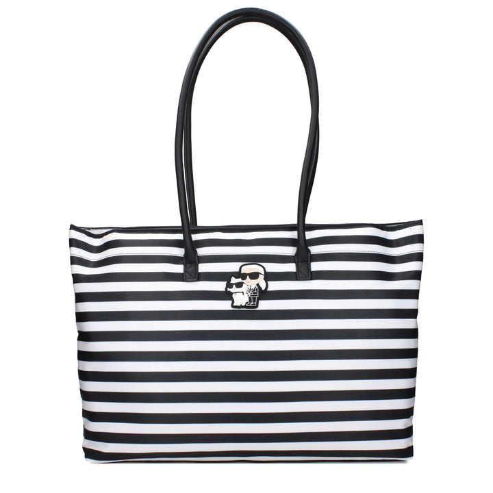 Karl Lagerfeld Black Fabric Shoulder Bag