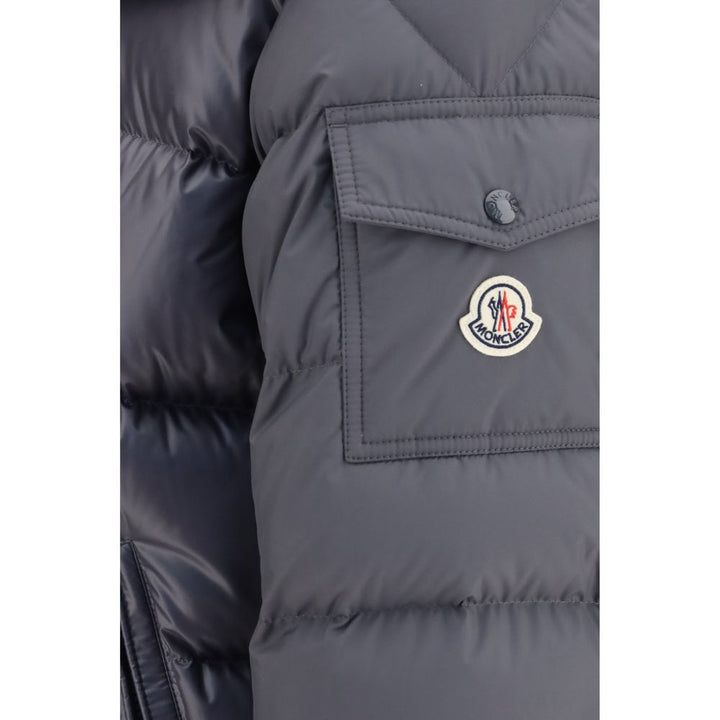 Moncler Gray Goose Down Full-Length Jacket