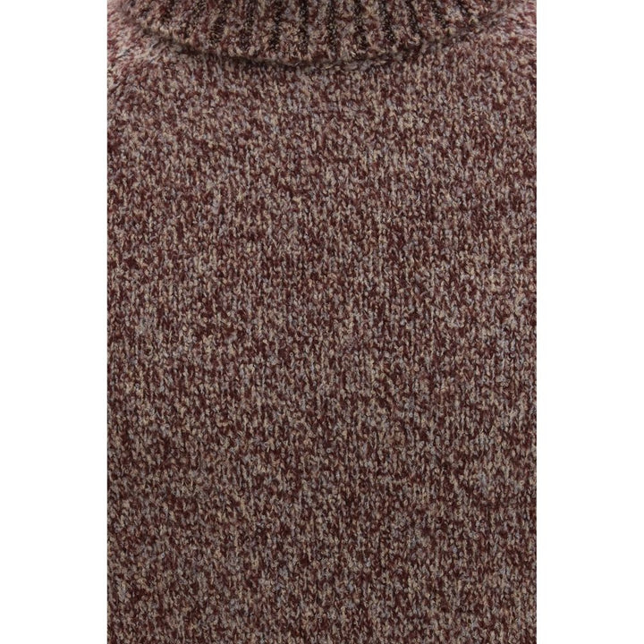 Brunello Cucinelli Bordeaux Wool Oves Aries Turtleneck
