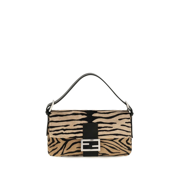Fendi Beige Calf Leather Bos Taurus Shoulder Bag