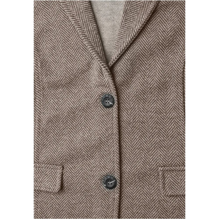 Street One Brown Polyester Blazer