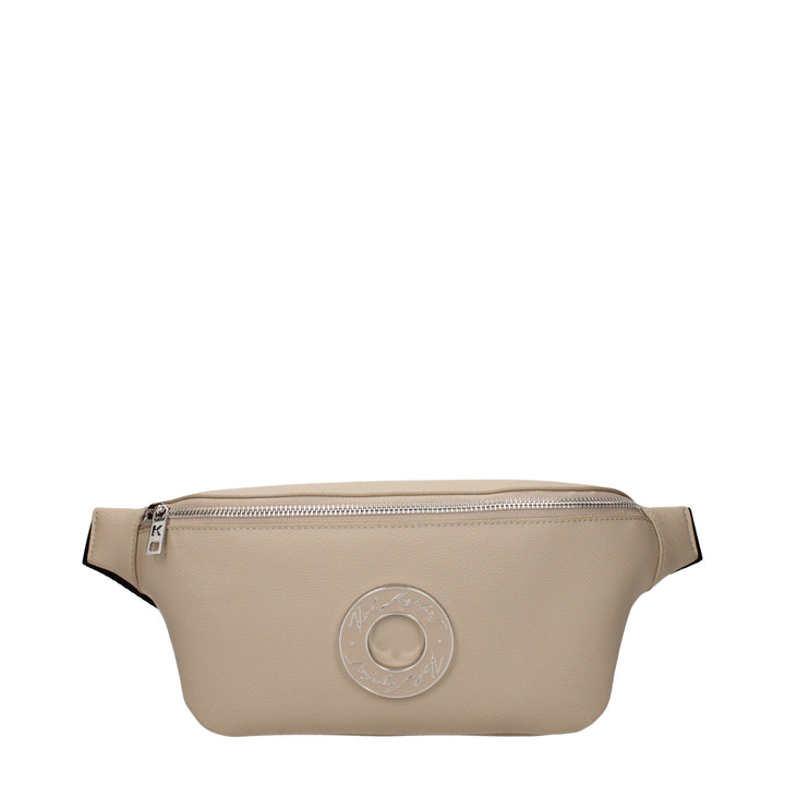 Karl Lagerfeld Beige Leather Backpack