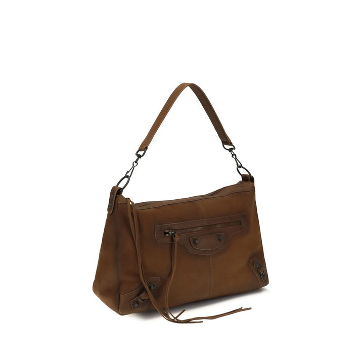 Balenciaga Brown Lamb Ovis Aries Shoulder Bag