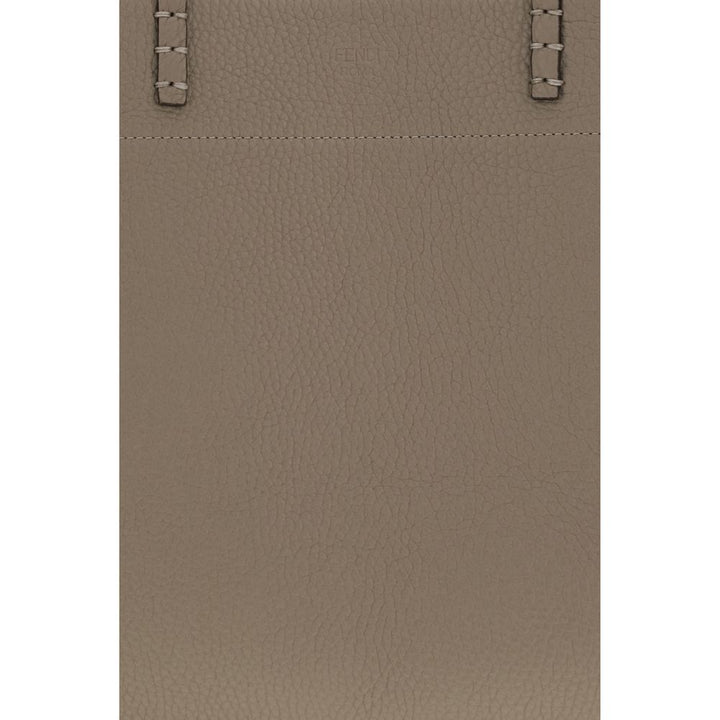 Fendi Beige Calf Leather Bos Taurus Shoulder Bag
