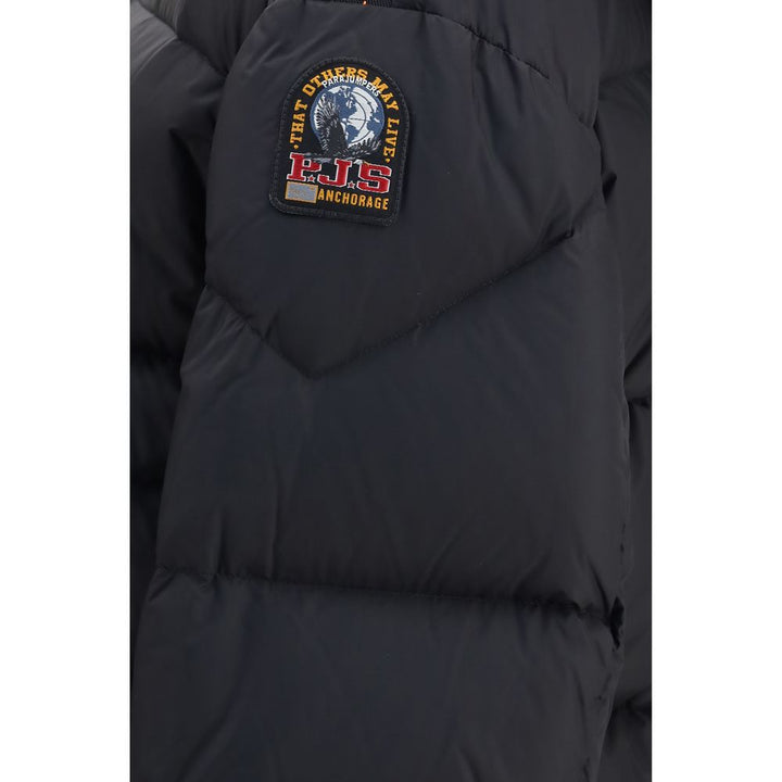 Parajumpers Black Goose Down Full-Length Jacket