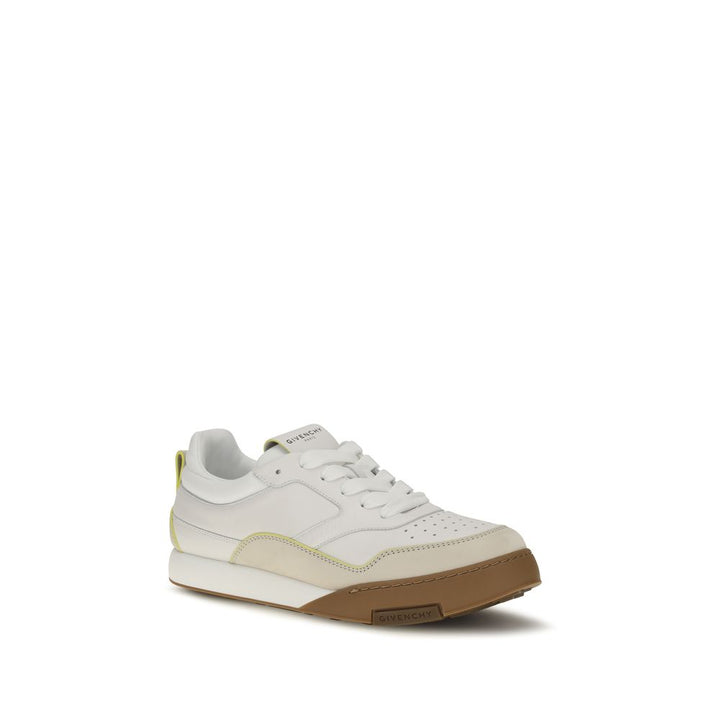 Givenchy White Calf Leather Bos Taurus Low Top Sneakers