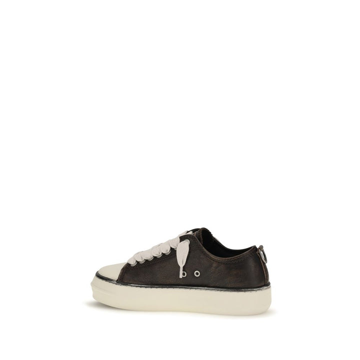 Represent Brown Calf Leather Bos Taurus Chunky Sneakers