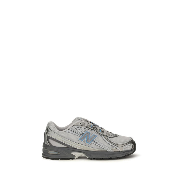 New Balance Gray Fabric Athletic Sneakers