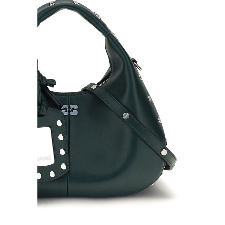 Ganni Bicolor Recycled Leather Shoulder Bag