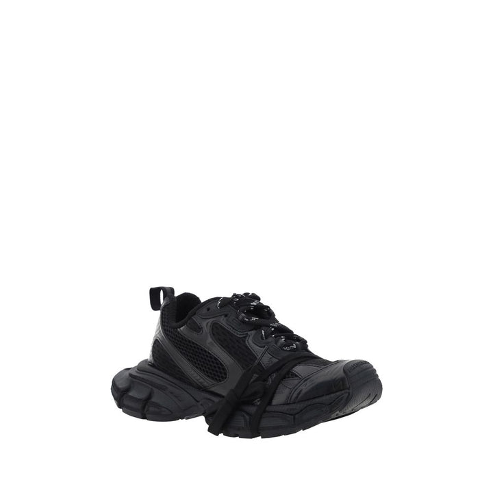 Balenciaga Black Polyurethane Chunky Sneakers