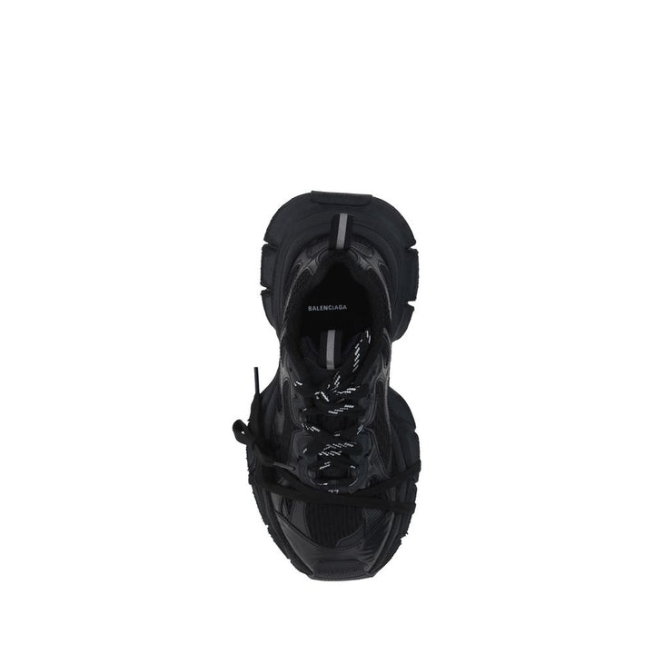 Balenciaga Black Polyurethane Chunky Sneakers
