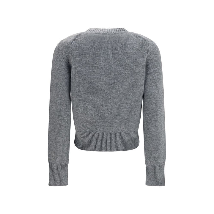 Burberry Gray Wool Oves Aries Cardigan