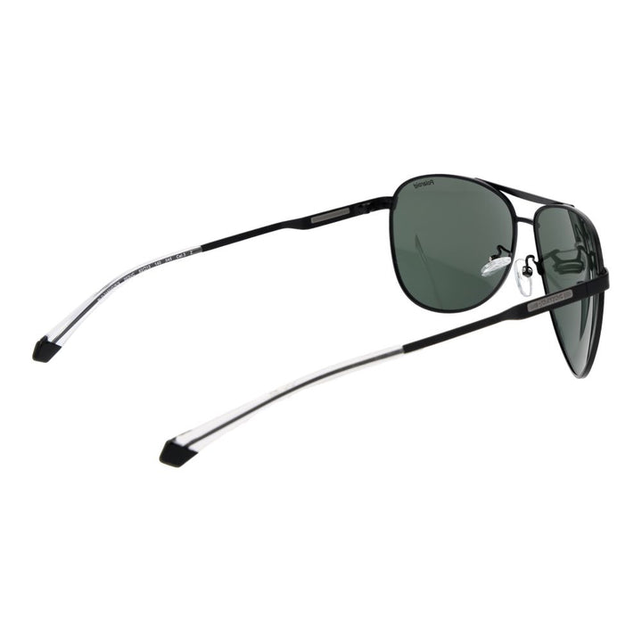 Polaroid Black Stainless Steel Sunglasses