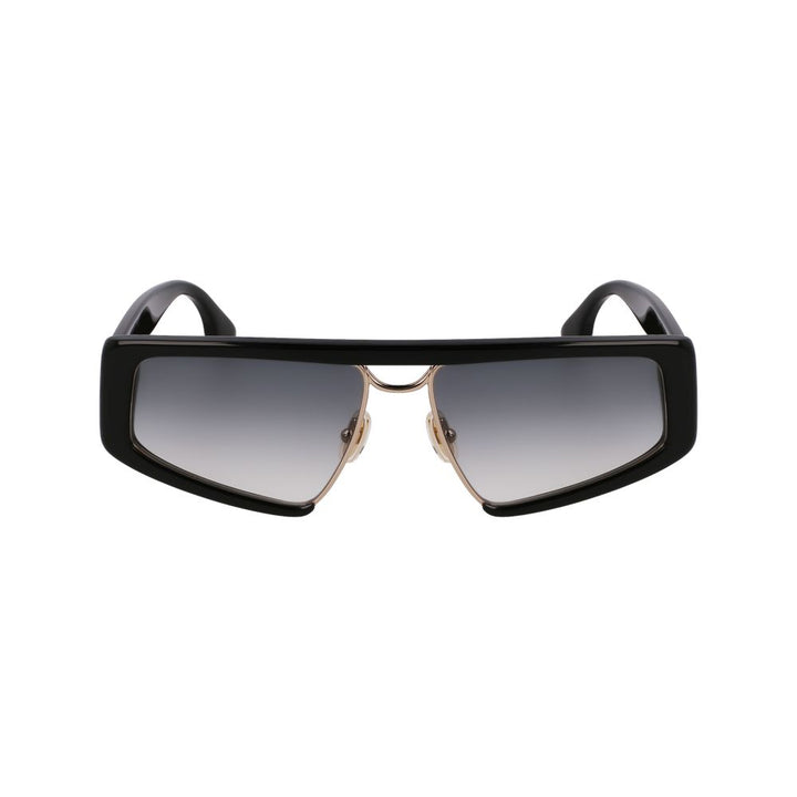 Victoria Beckham Black Metal & Plastic Sunglasses