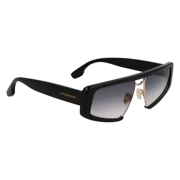 Victoria Beckham Black Metal & Plastic Sunglasses