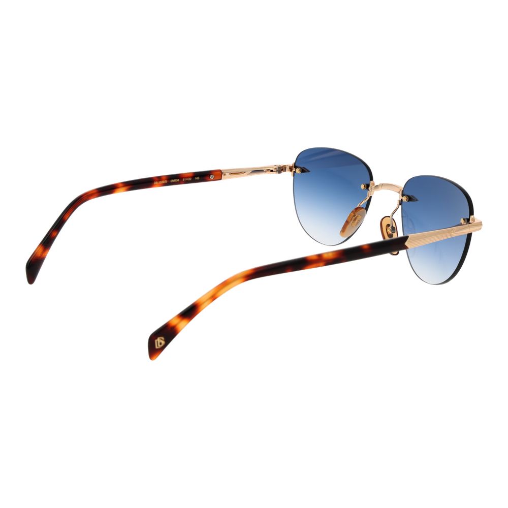 David Beckham Gold Metal Sunglasses
