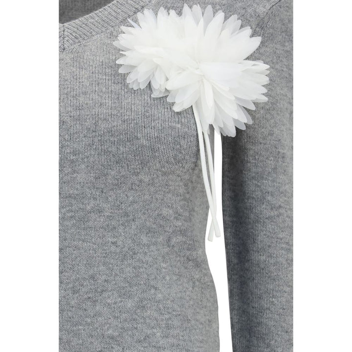 Self-Portrait Gray Cashmere Sweater