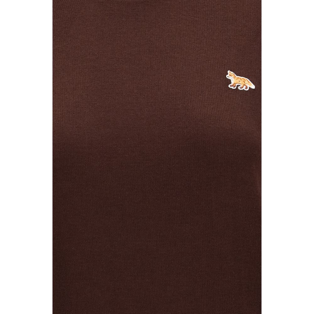 Maison Kitsuné Brown Wool Oves Aries Sweatshirt