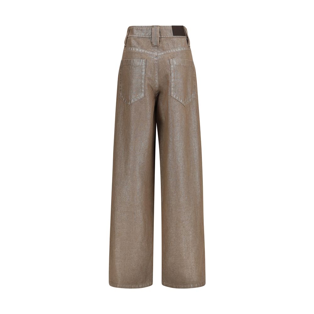 Brunello Cucinelli Beige Cotton Jeans Denim
