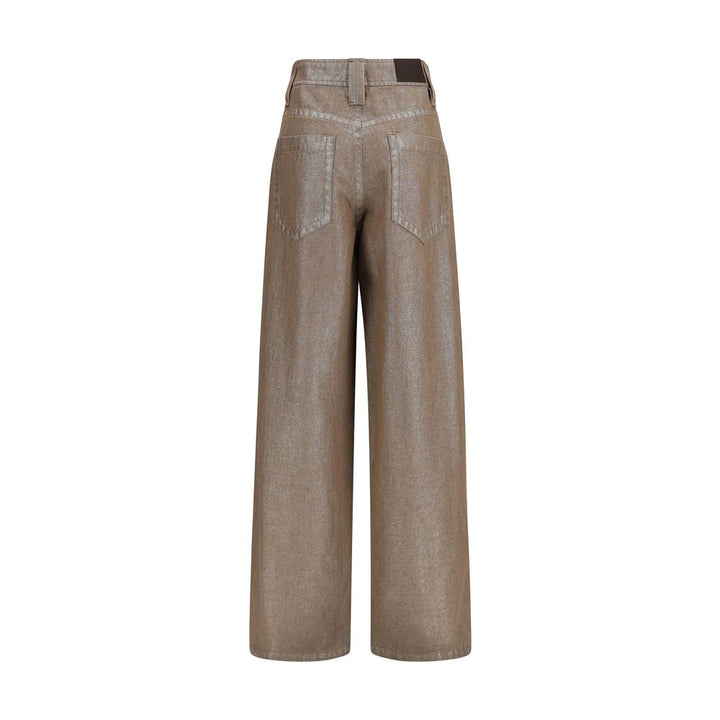 Brunello Cucinelli Beige Cotton Jeans Denim