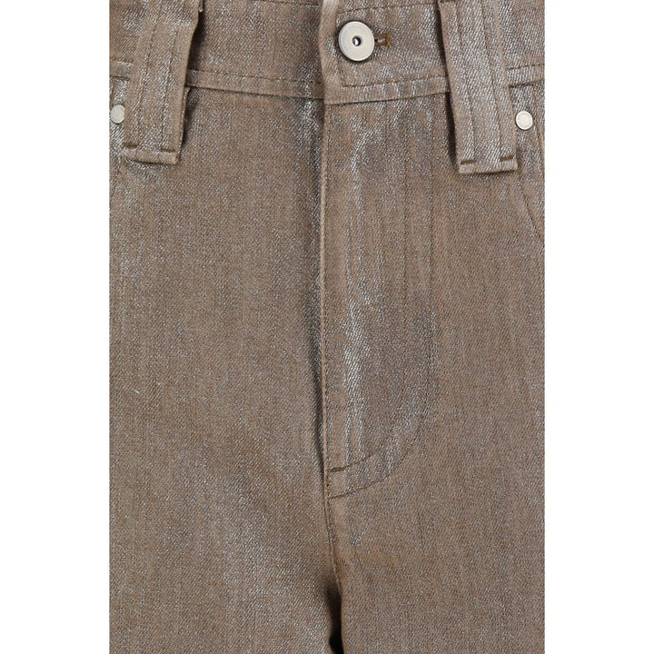 Brunello Cucinelli Beige Cotton Jeans Denim