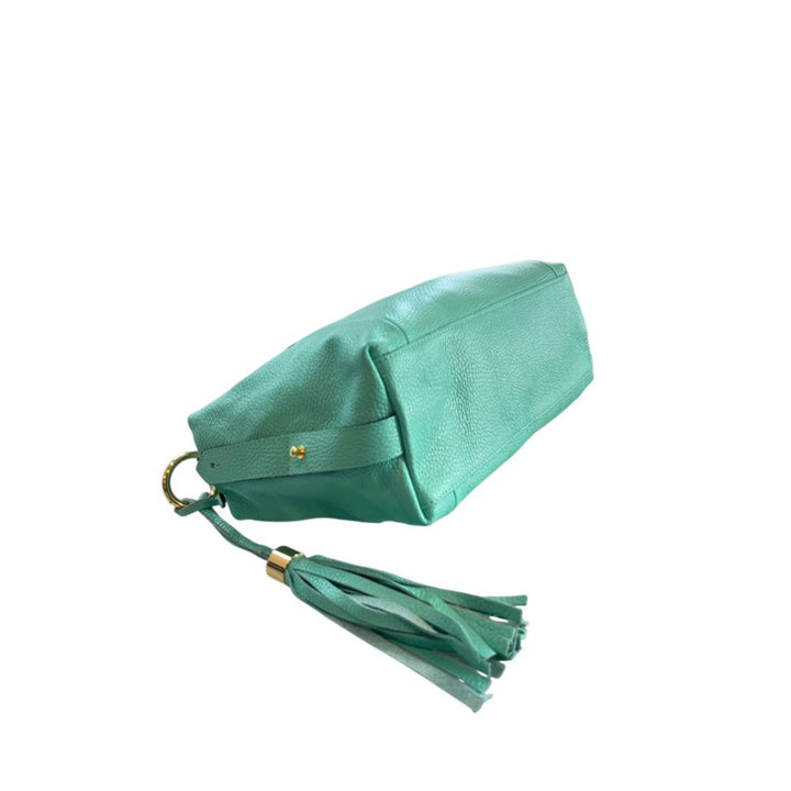 Baldinini Trend Turquoise Cowhide Handbag